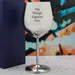 Engraved Silver Metal Wine Glass Image 4