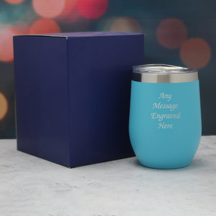 Engraved Light Blue Insulated Travel Cup - The Gift Cabin UK