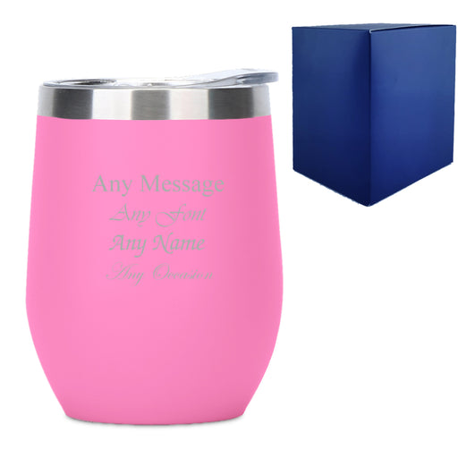 Engraved Neon Pink Insulated Travel Cup - The Gift Cabin UK