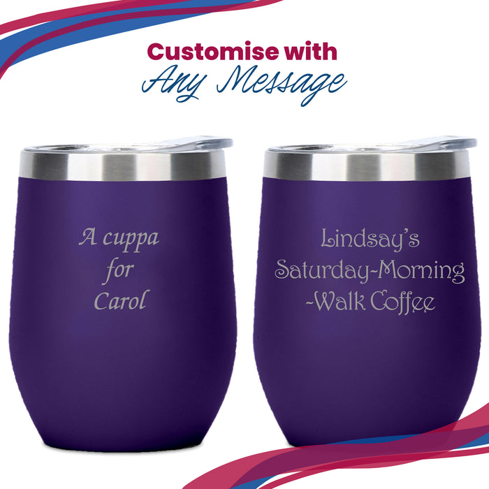 Engraved Purple Insulated Travel Cup - The Gift Cabin UK