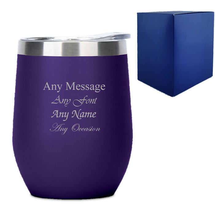 Engraved Purple Insulated Travel Cup - The Gift Cabin UK