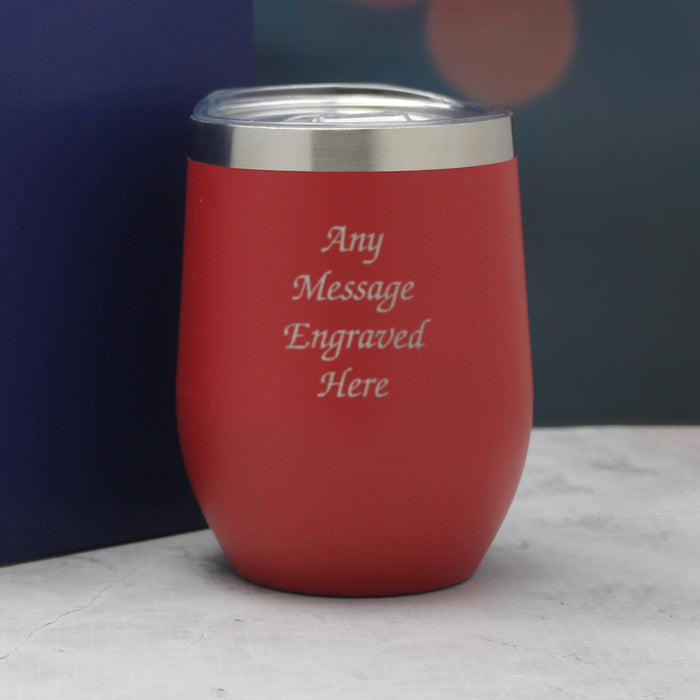 Engraved Red Insulated Travel Cup - The Gift Cabin UK