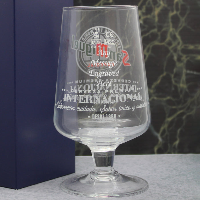 Engraved San Miguel Pint Glass - The Gift Cabin UK