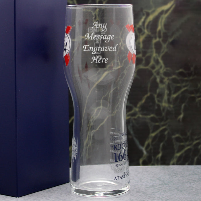 Engraved Kronenbourg Pint Glass - The Gift Cabin UK