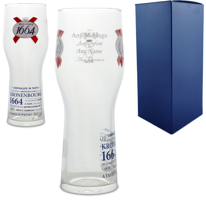 Engraved Kronenbourg Pint Glass - The Gift Cabin UK