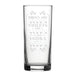 Roses Are Vodka, Violets Are Vodka, I Like Vodka, Vodka - Engraved Novelty Hiball Glass - The Gift Cabin UK