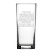 To Me Drinking Responsibly Means Not Spilling - Engraved Novelty Hiball Glass - The Gift Cabin UK