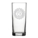 Happy 60th Birthday - Engraved Novelty Hiball Glass - The Gift Cabin UK