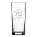 Happy 70th Birthday - Engraved Novelty Hiball Glass - The Gift Cabin UK