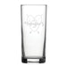 Happy Valentine's Day Heart Design - Engraved Novelty Hiball Glass - The Gift Cabin UK