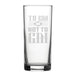 To Gin Or Not To Gin - Engraved Novelty Hiball Glass - The Gift Cabin UK