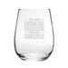 To Me Drinking Responsibly Means Not Spilling - Engraved Novelty Stemless Wine Gin Tumbler - The Gift Cabin UK