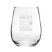 Happy 80th Birthday - Engraved Novelty Stemless Wine Gin Tumbler - The Gift Cabin UK