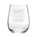 Happy 90th Birthday - Engraved Novelty Stemless Wine Gin Tumbler - The Gift Cabin UK