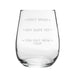 Don't Speak, Not Quite Yet, You May Now Talk - Engraved Novelty Stemless Wine Tumbler Image 1