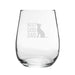 Best Dog Dad - Engraved Novelty Stemless Wine Gin Tumbler Image 2