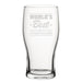 World's Best Godfather - Engraved Novelty Tulip Pint Glass - The Gift Cabin UK