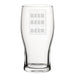 Roses Are Beer, Violets Are Beer, I Like Beer, Beer - Engraved Novelty Tulip Pint Glass - The Gift Cabin UK