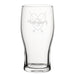 Happy Valentine's Day Heart Design - Engraved Novelty Tulip Pint Glass - The Gift Cabin UK