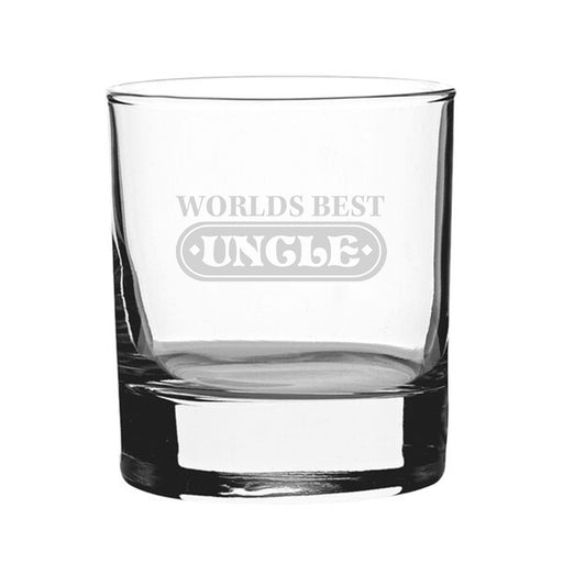 World's Best Uncle - Engraved Novelty Whisky Tumbler - The Gift Cabin UK