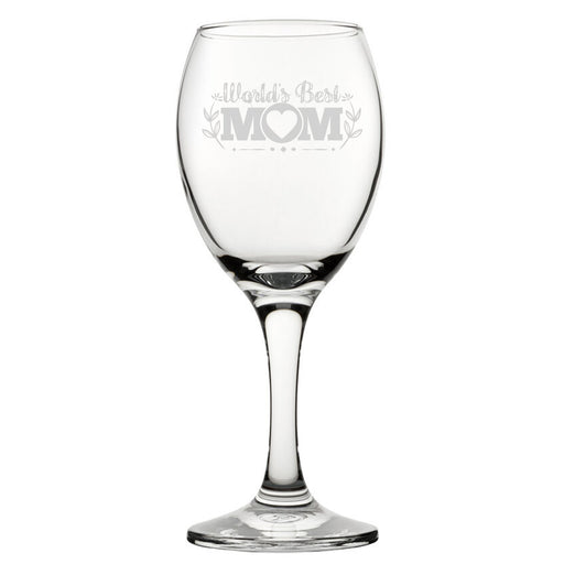 World's Best Mum - Engraved Novelty Wine Glass - The Gift Cabin UK