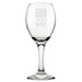 Roses Are Wine Violets Are Wine I Like Wine, Wine - Engraved Novelty Wine Glass - The Gift Cabin UK