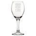 I Only Drink On Two Occasions, When It's My Birthday And When It's Not - Engraved Novelty Wine Glass - The Gift Cabin UK