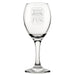 Wine Flies When You're Having Fun - Engraved Novelty Wine Glass - The Gift Cabin UK