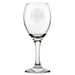 Happy Fathers Day Moustache Design - Engraved Novelty Wine Glass - The Gift Cabin UK