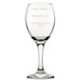 Don't Speak, Not Quite Yet, You May Now Talk - Engraved Novelty Wine Glass Image 1