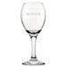 I Work Hard So My Budgie Can Have A Better Life - Engraved Novelty Wine Glass - The Gift Cabin UK