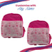 Printed Kids Pink Backpack with Princess Design, Customise with Any Name - The Gift Cabin UK