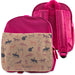 Printed Kids Pink Backpack with Horse Riding Design, Customise with Any Name - The Gift Cabin UK