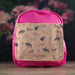 Printed Kids Pink Backpack with Horse Riding Design, Customise with Any Name - The Gift Cabin UK