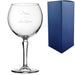 Engraved Hudson Gin Balloon Cocktail Glass with The Gin Queen Design, Personalise with Any Name - The Gift Cabin UK