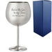 Engraved Metal Gin Balloon Glass with You're the Gin to My Tonic Design, Personalise with Any Message - The Gift Cabin UK