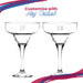 Engraved 295ml Margarita Cocktail Glass with Initials Design, Personalise with Any Name - The Gift Cabin UK