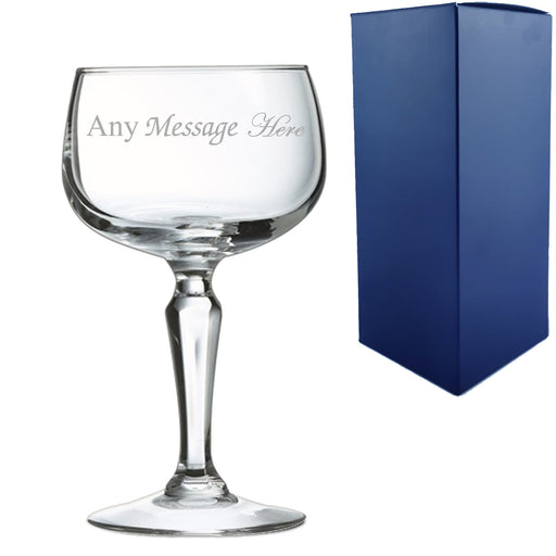 Engraved Monti Sherbet Cocktail Champagne Coupe, Personalise with Any Name or Message - The Gift Cabin UK