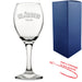 Engraved Wine Glass with Slainte Design, Add a Personalised Message to the Reverse - The Gift Cabin UK