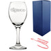 Engraved Wine Glass with Slainte Celtic Design, Add a Personalised Message to the Reverse - The Gift Cabin UK