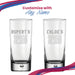 Personalised Engraved Vodka Bubble Hiball with 'Name's Vodka Glass' Design - The Gift Cabin UK