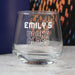 Personalised Engraved Vodka Short Tallo Tumbler with 'Name's Vodka Glass' Design - The Gift Cabin UK