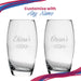 Personalised Engraved Novelty Vodka Tondo Hiball with 'Name's Vodka' Design - The Gift Cabin UK