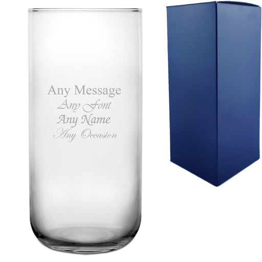 Personalised Engraved 21cm Duo Vase, Customise with Any Message for Any Occasion - The Gift Cabin UK