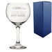 Engraved Novelty Gin Balloon Glass with BeGINning Definition With Gift Box - The Gift Cabin UK