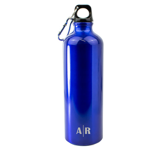 Engraved Blue Sports Bottle with Initials - The Gift Cabin UK