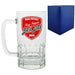 Personalised Glass Tankard, with Best Dad shield design - The Gift Cabin UK