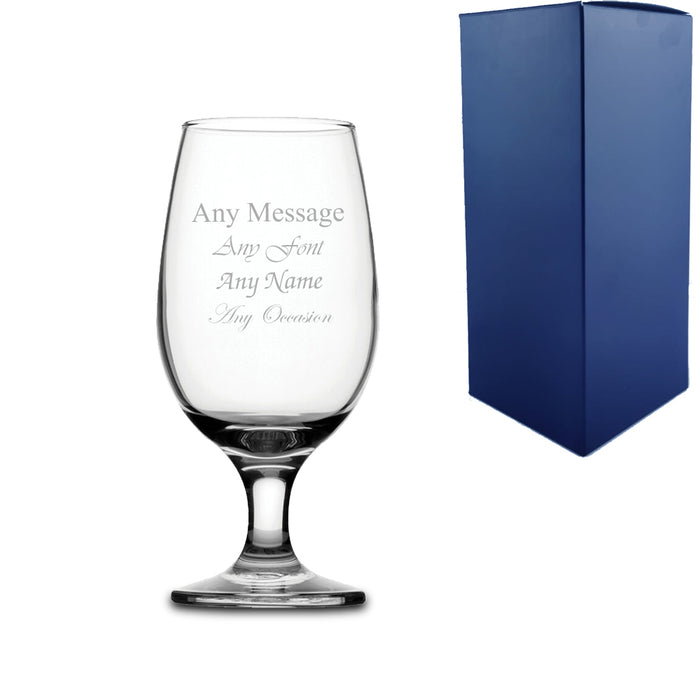 Engraved 12.5oz Maldive Cider Beer Glass with Gift Box - The Gift Cabin UK