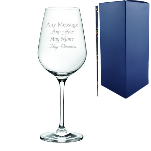 Engraved 15oz Invitation Wine Glass with Gift Box - The Gift Cabin UK