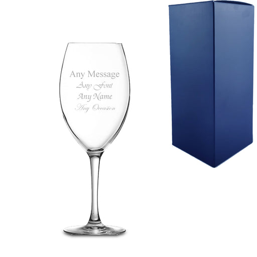 Personalised Engraved 8.25oz Malea Wine Glass with Gift Box - The Gift Cabin UK